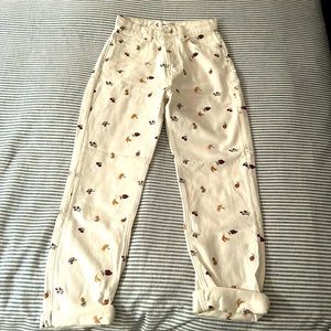 BRAND NEW REFORMATION WHITE JEANS SIZE 24 fruit of the loom